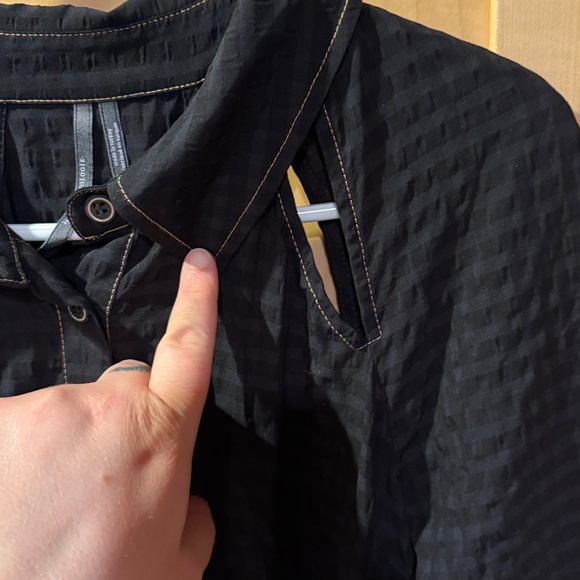 Anthropologie Black Button-Up Dress - Picture 5 of 8